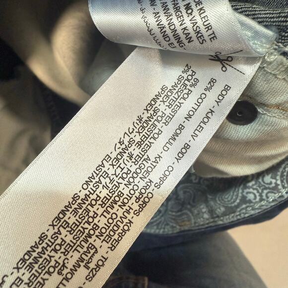 Ariat Women's REAL Jeans Mid Rise Bootcut Whipstitch 33 Long Blue Denim - Picture 6 of 9